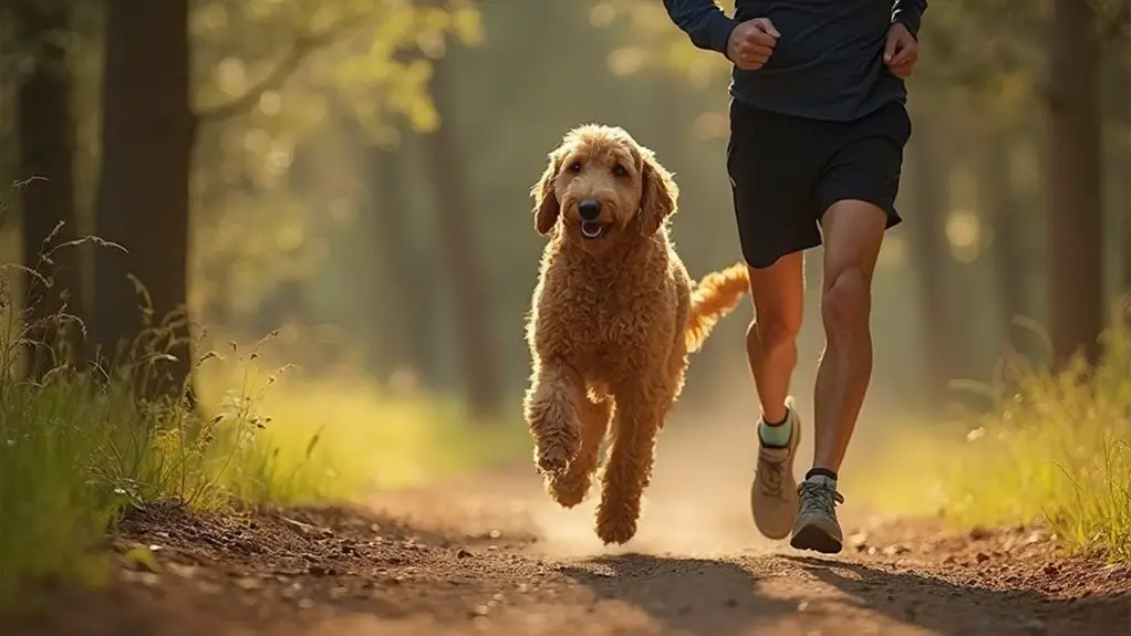 train canine running companion